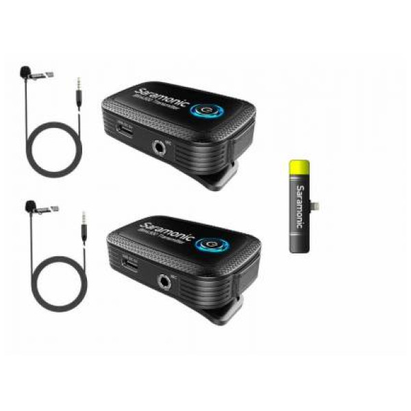 Двухканальная беспроводная микрофонная система Saramonic Blink500 B4 (2TX + RX)